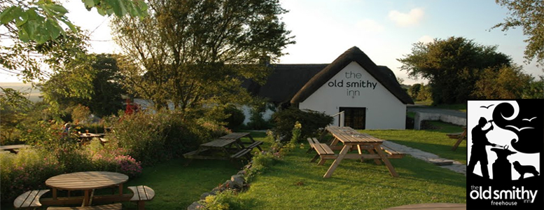 The thatched Olde Smithy Inn  - Welcombe